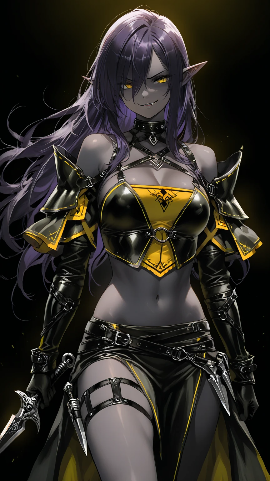 Mulher preta, Black skin Woman big breasts big breasts perfect breasts Female wolf Ice element, pokemon style, Digimon