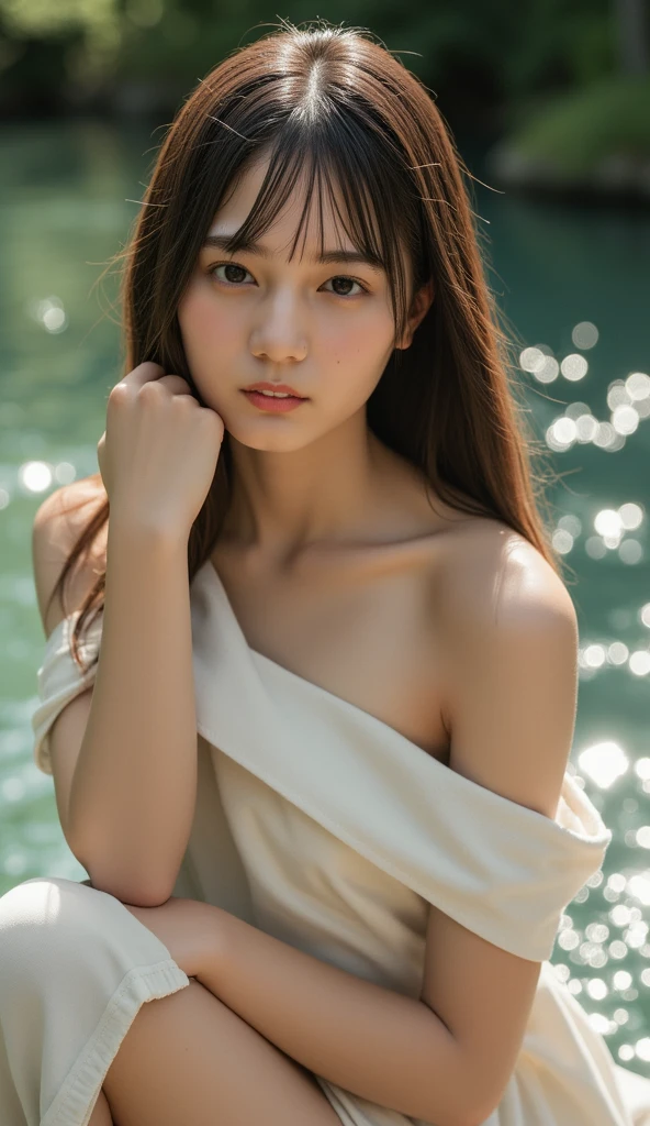 best quality:1.2,masterpiece,(perfect detail, perfect skin:1.2),extremely detailed 8K wallpaper,extremely intricate,High definition,((glossy skin)),(natural light, ray tracing, volumetric light),(golden-ratio face, perfect proportioned face, perfectly beautiful:1.3),(reflected diffuse light to face:1.3),(peer proportional face),(perfect anatomy, correct limb, correct finger),
BREAK
1girl, white transparent dress, see-through, black hair, closed eyes, eyelashes, lips, lipstick, long hair, makeup, realistic, red lips, solo,<lora:transparent_dress_lbc:0.7>,
BREAK
beautiful detailed glow,(detailed ice),beautiful detailed water,beautiful detailed glow,detailed ice,beautiful detailed water,(cold full moon),snowflake,(floating cloud:1.2),
