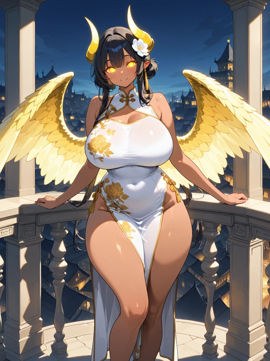 (masterpiece, best_quality, ultra-detailed, immaculate:1.3), epic, illustration, 1girl, (adorable Traumacore:1.3) angel, full body, cameltoe, lingerie, [:casual, formal costume design,:0.2], official art, light caucasian skin, dramatic iridescent sunset lighting from below, in a  war-torn city, bombshell hair, forest green hair, Bantu Knots, own hands together<lora:EnvyBeautyMix19:1>