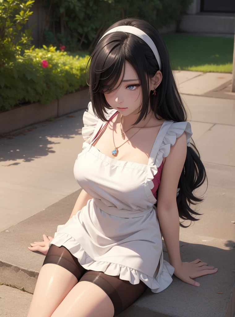 (White see-through)，Put your hands on your chest，