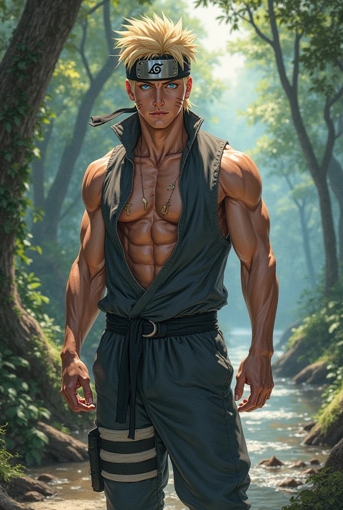 1boy, adult, handsome, perfect face, detailed eyes and face, clean shaved, muscular, capturing a rural atmosphere, dynamic lighting, unreal engine 5, hd picture, satoru gojo, white hair, short hair ,hair between eyes ,blue eyes