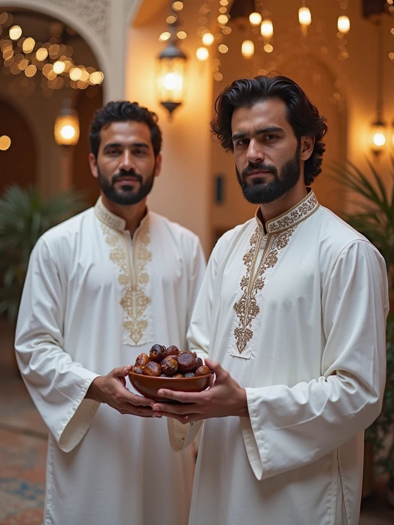 Islamic men standing photo