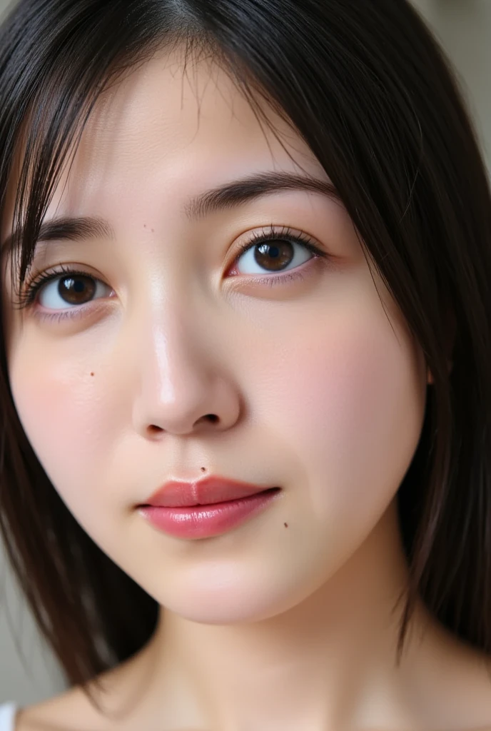 20歳の日本人女性. 美しい顔のアップ写真. Please see here. Please see here. (顔のアップ - SeaArt AI