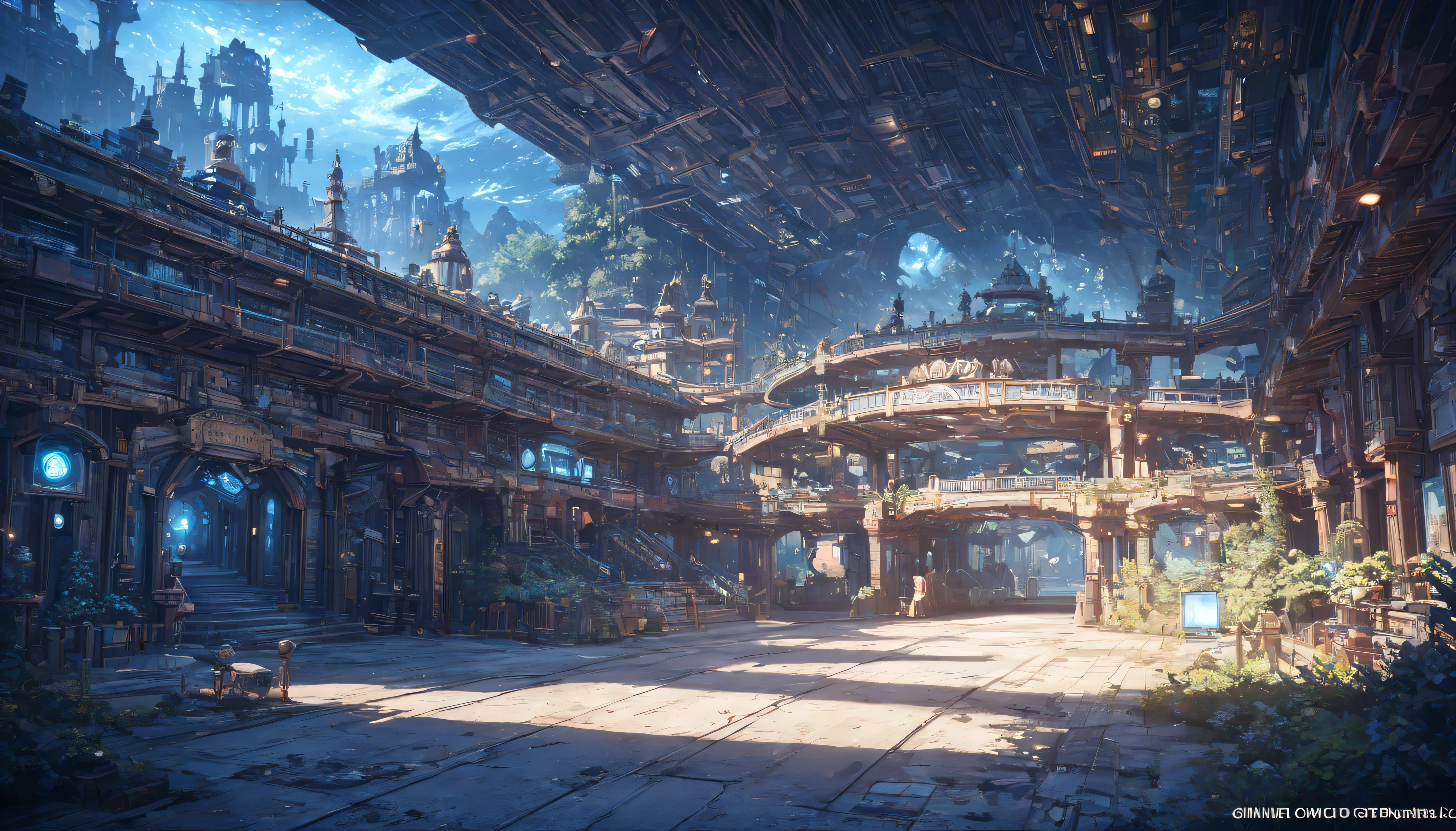 A futuristic amusement park,cowboy shot,
., \beautiful composition, cinematic lighting, extremely detailed, 8k, cinematic postprocessing, {{bad fingers,bad-anatomy,missing-fingers}}, {{signature,watermark,username,artist name}}, {{retro style,poor-quality }}, Maximum Facial Detail, Maximum Detailed Texture, Maximum Detailed Shadow, Maximum Detailed Background,bioluminescence, ,,((4k,8k,Ultra HD)),((Masterpiece :1.2)),((Best quality :1.2)),((Detailed :1.5)),((Detailed background :1.5)),PEAnimeBG, Background, anime, scenery