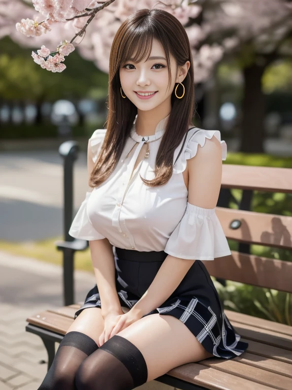 on the table, best quality, illustration, Super detailed, fine details, high resolution, 8k wallpaper, Perfect dynamic composition, Beautiful and delicate eyes,full body photography,show your whole body、collared shirt、mini skirt,thin and transparent、long gray hair,Full, large breasts:1.5、Huge cleavage, Bold sexy pose,Smile,Harajuku、20 year old girl、huge :1.5、Above the legs,Holding a bouquet of flowers