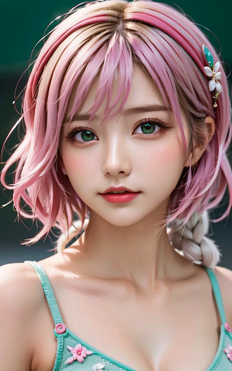 (4K quality:1.3),(Highest quality:1.3),(19 years old:1.3),(Large Breasts:1.6),Overdeveloped breasts:1.6,Big Breasts:1.6,Large Breasts in the World,Extra large chest:1.3,One of the largest breasts in the world,Saggy breasts,rich,Upper Body,smile,Japanese Voice Actors,Overflowing breasts,(jewelry),Captivate a man,Cleavage,(Con Cafe:1.5),(Celebrities:1.4),(thin:1.2),(Tight waist:1.4,(Night viewの良いホテル:1.1),(luxury:1.2),(Arisa Hanyu:1.5),(anorexia:1.4),(Night view:1.3),(Close up on face:1.2),Catchlight,(Child face:1.6),(smile:1.1),(Lori:1.5),(Pink Hair:1.6),(Short Hair),(Deep pink eyes:1.4),(2D cuteness:1.5),(Cute Makeup),Beautiful fingertips,Black lace collar,(Looking up:1.2)