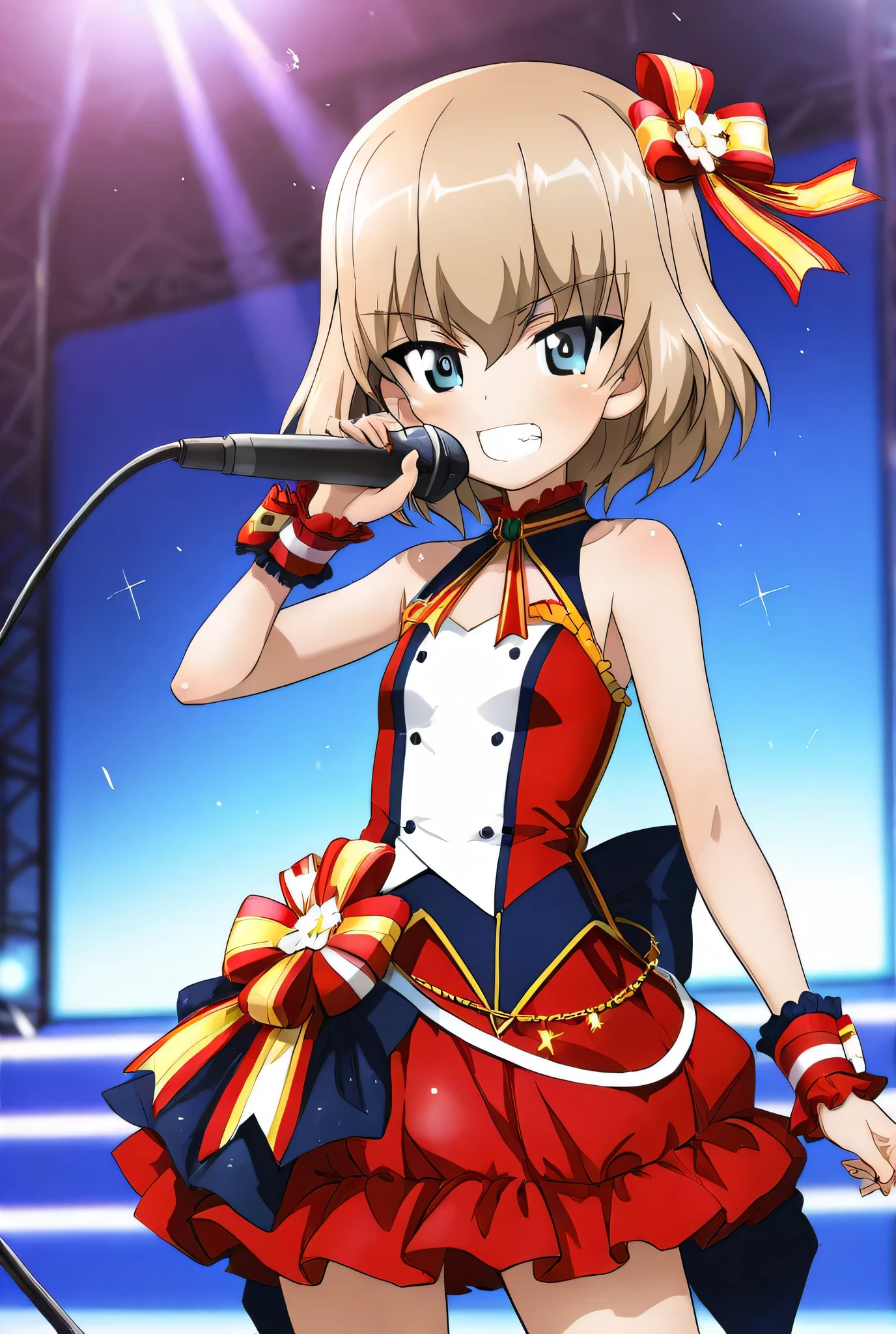 katyusha \(girls und panzer\),idol,1girl,solo,
