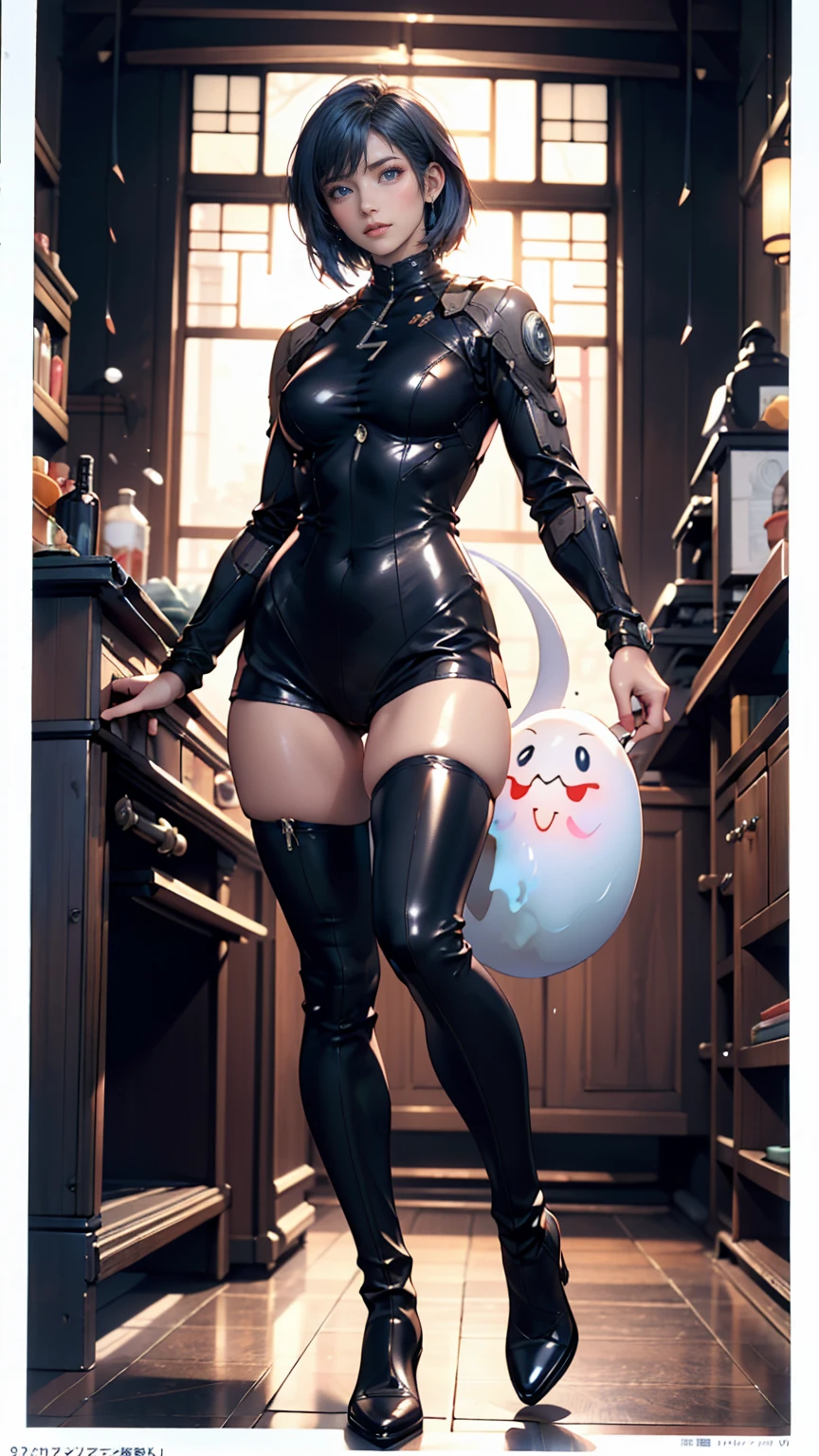 ((Full body, standing):1.5), Only Princess Zelda:wearing Samus Aran's black armor with gold parts, feathers she has extremely large breasts, very short pink hair, blue eyes, is doing erotic pose, is smiling and looking at the viewer, inside an alien dungeon, full of ((mutant slimes):1.2)., Super Metroid Style, anime, anime, Hyperrealism, Hyperrealism, 16k, ((high quality, high details):1.4), UHD, masterpiece