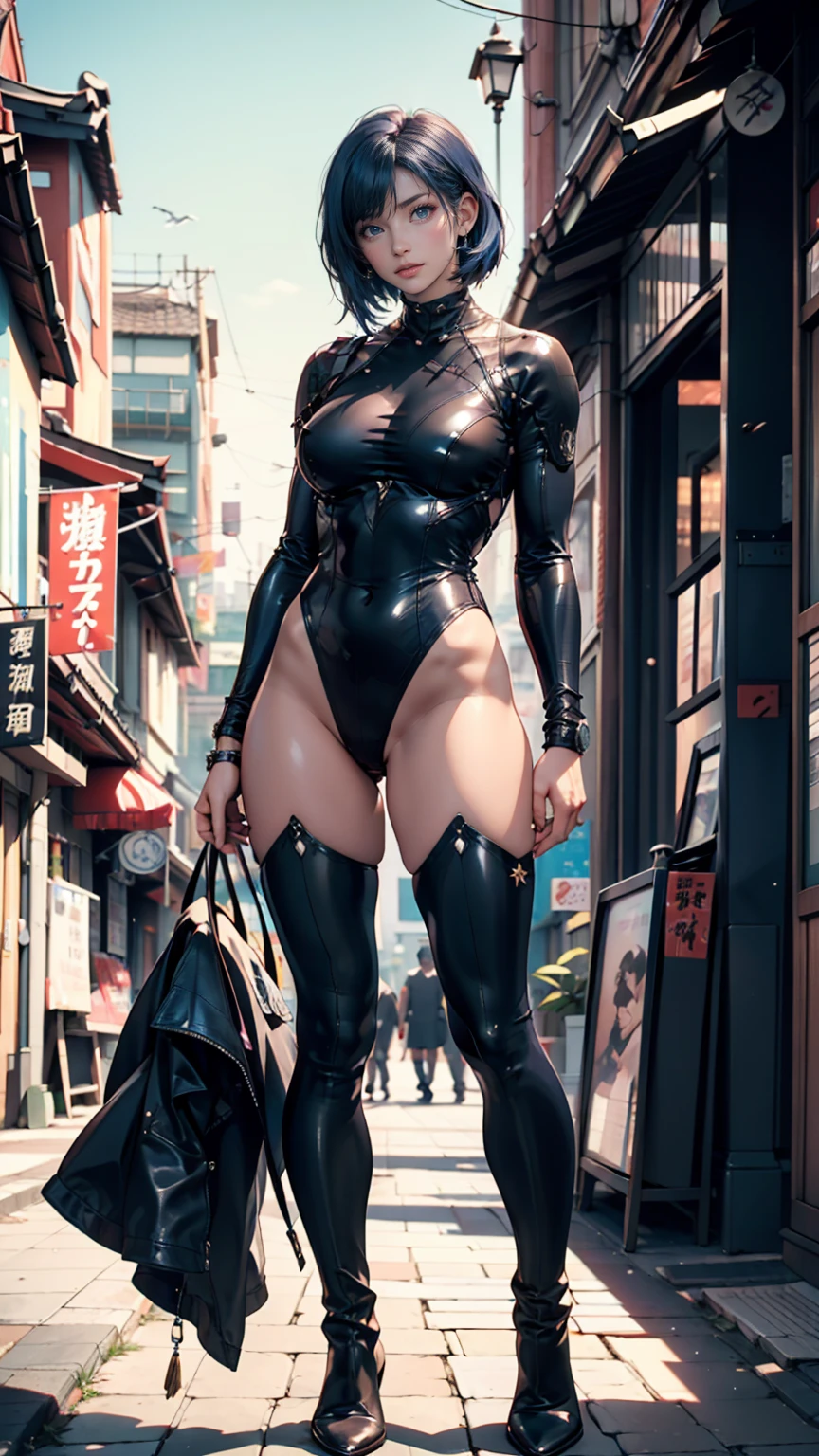 masterpiece, best quality，Medium Length Hair, Full body portrait, , Sexy, Lopez, exhibit，Camel toe，Realistic images，8K, Ultra high quality, masterpiece, precise, Textured Skin, High Detail, best quality, Awards，((Long-range shooting，Sense of distance，Full body image))， High resolution, 1080P, HD, 4k, 8K, 16K、(((and insert))),best quality、16K high resolution、Super detailed、masterpiece、Live shooting、Practical:1.4、Surrealism:1.4、Clear focus、Very delicate and beautiful
