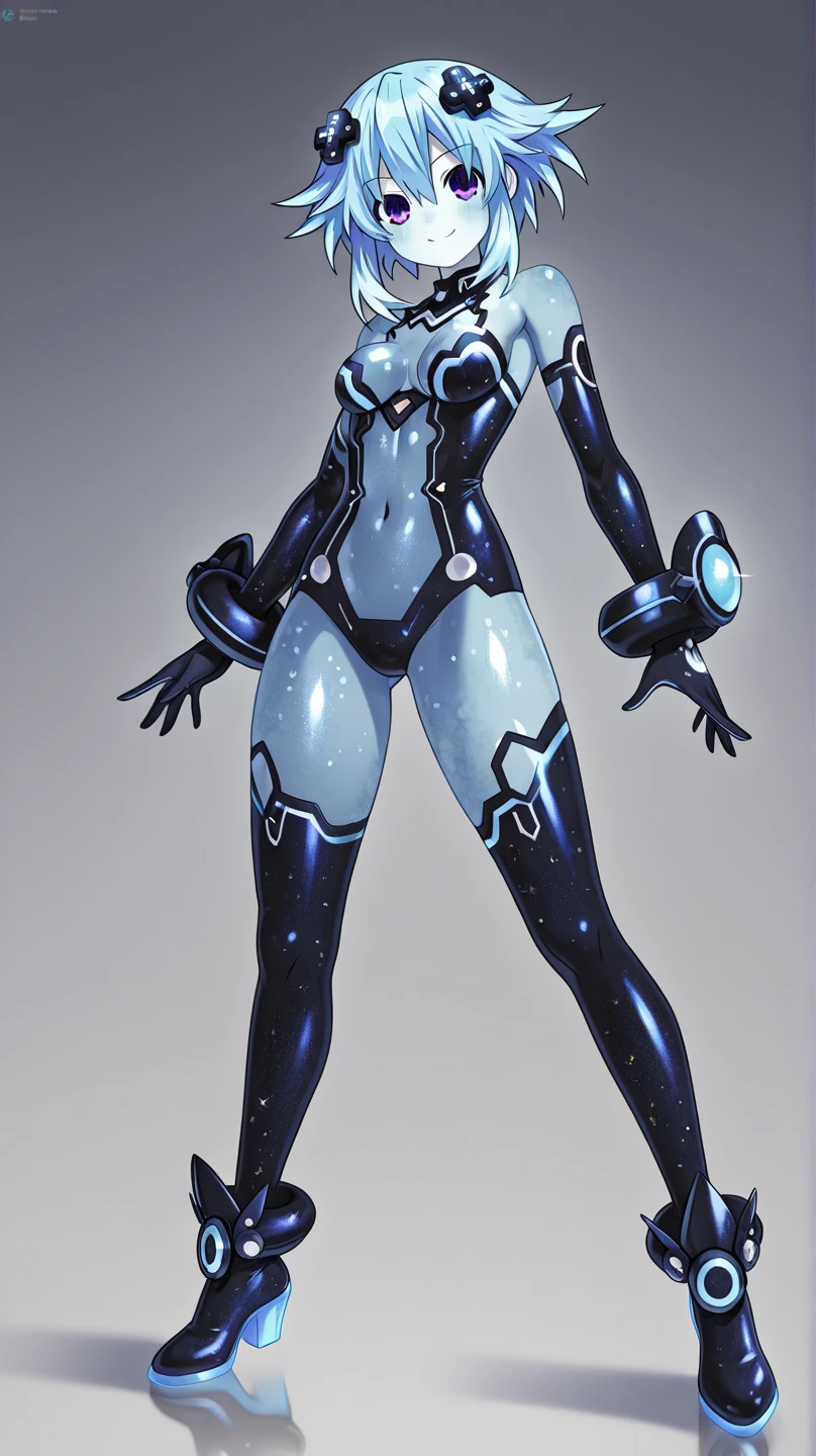 score_9,score_8_up,score_7_up BREAK purple background,1girl,solo,from behind,standing,full body,blue eyes,black hair,<lora:lemon0012-Gantz Lightening_pony_v1:0.9>,lemon0012,glowing,bodysuit,latex,gloves,koyama \(gantz0409jp\),high heels,