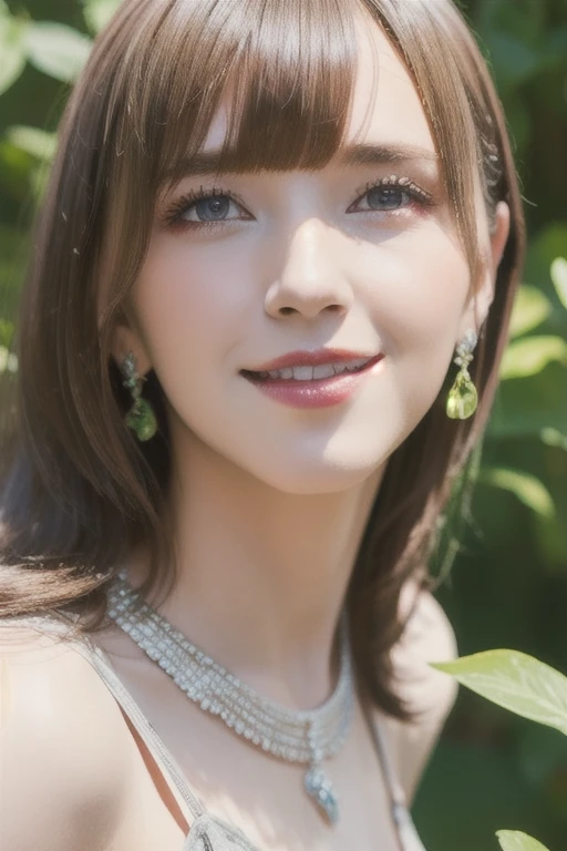 Top image quality、8K、Photoquality、RAW images、Japan girls1a person、Slender and delicate body、(fully body photo、Full body portrait)、200mm telephoto lens、kawaii、Dark Green Silk Long Dress、(halterneck、off shoulders)、(Embroidery of large golden flowers on the chest)、Cute Pose、medium distance shot、Slender Abs、Composition from the knee up、Gold headband、fully body photo、medium distance shot、