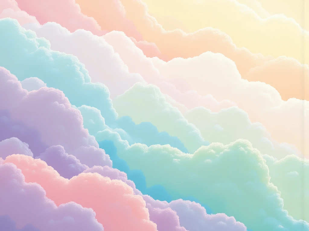 A cloud in the sky, colorful clouds, cloud background, dreamy clouds, extravagant clouds, fantasy swollen sky, beautiful cloud, psychedelic clouds, surreal clouds, bright clouds, peaceful cloud, peaceful clouds, rainbow colored clouds, fluffy pastel clouds, clouds. fantasy, ((((colored clouds)))), anime clouds, nice clouds