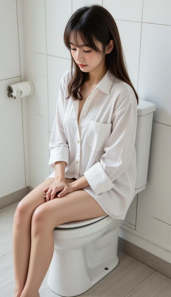 high quality、Reality、Realistically、(Photo-Like Quality:1.3)、Leaking pee、Incontinence、Without any discomfort、Anatomically correct