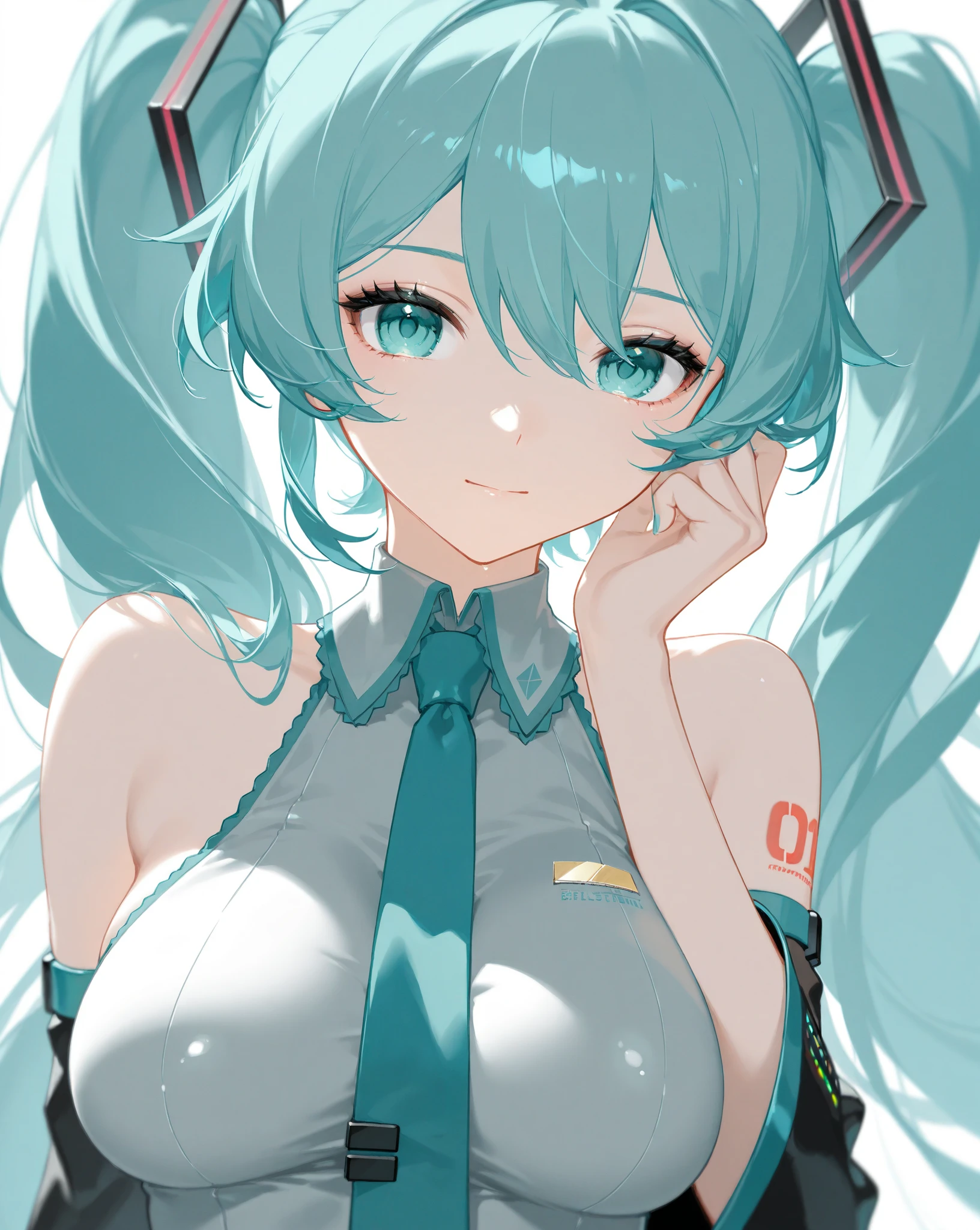 masterpiece, Highest quality,One girl, Hatsune Miku, Huge breastsmasterpiece, Highest quality,One girl, Hatsune Miku, Huge breasts, Huge breasts, Huge breasts, Huge breasts, Huge breasts, Huge breasts, Huge breasts