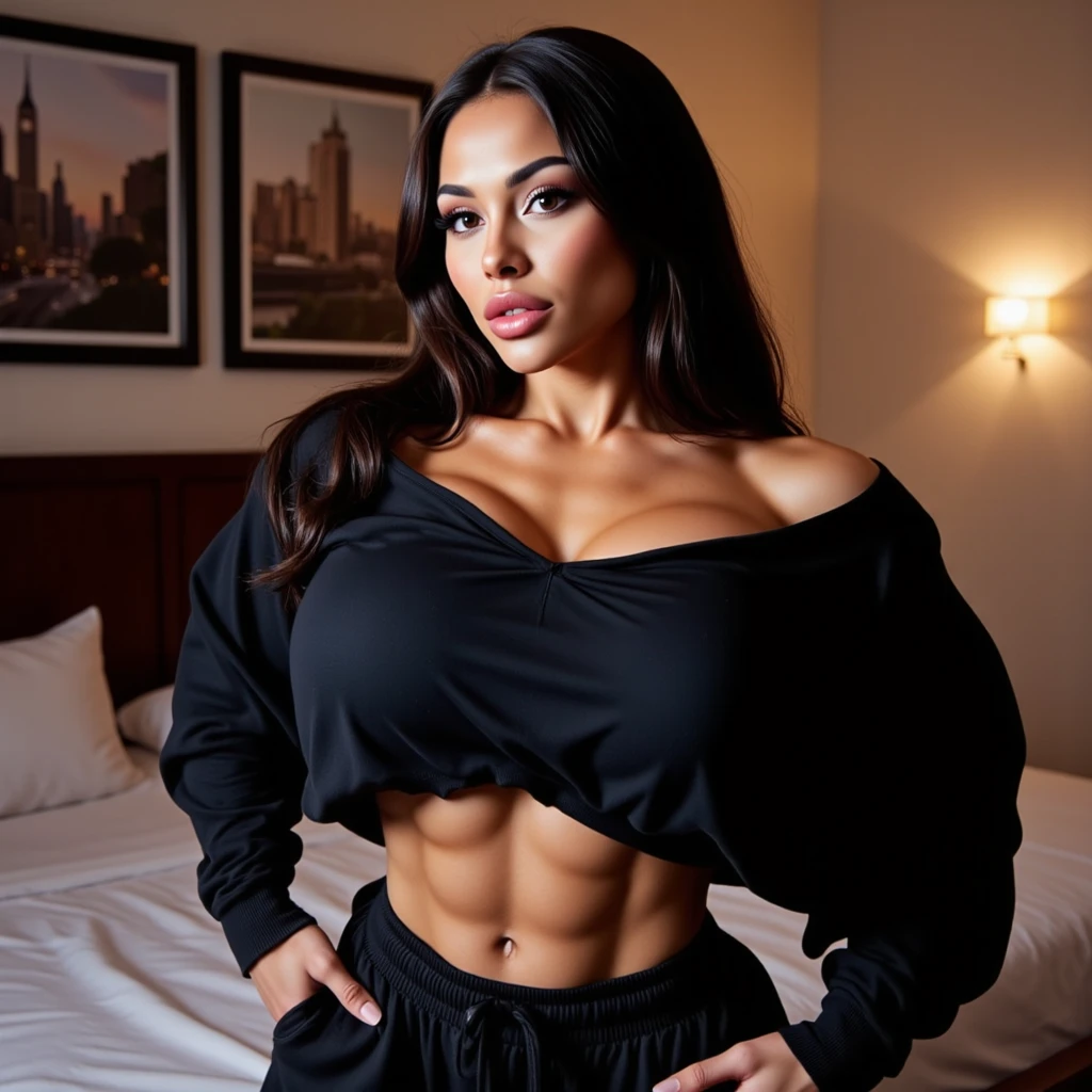 A woman CROPPED red tight and see-through, bodycon tight pencil skirt for a sensual photo, Focus on the front part, becomes a curvy physique, Beyonce in shape toned, thick, thick thieves, Beyonce in shape, fit woman , fitness model, muscular Thighs, Fitness, Thighs! toned body, giant breasts, ebony skin tone, long wavy hair, giantess woman, slim body, Cinematic: black and white image, excellent lighting