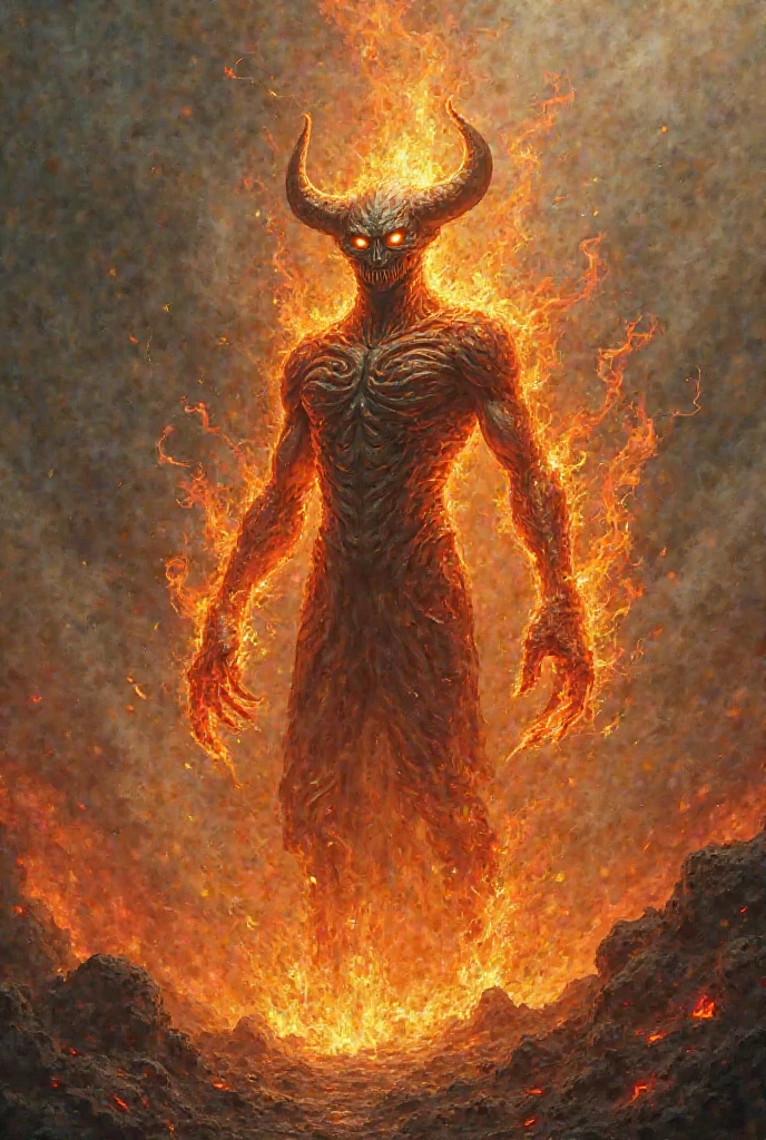 <lora:skinl2:1.0> a (devil:0.7) in hell at (night:1.3) with (black burning horns in fire:1.4) , woman, skinless , (black eyes:1.2), naked, full body (natyport:0.8), big (red moon:1.3), everything is on fire