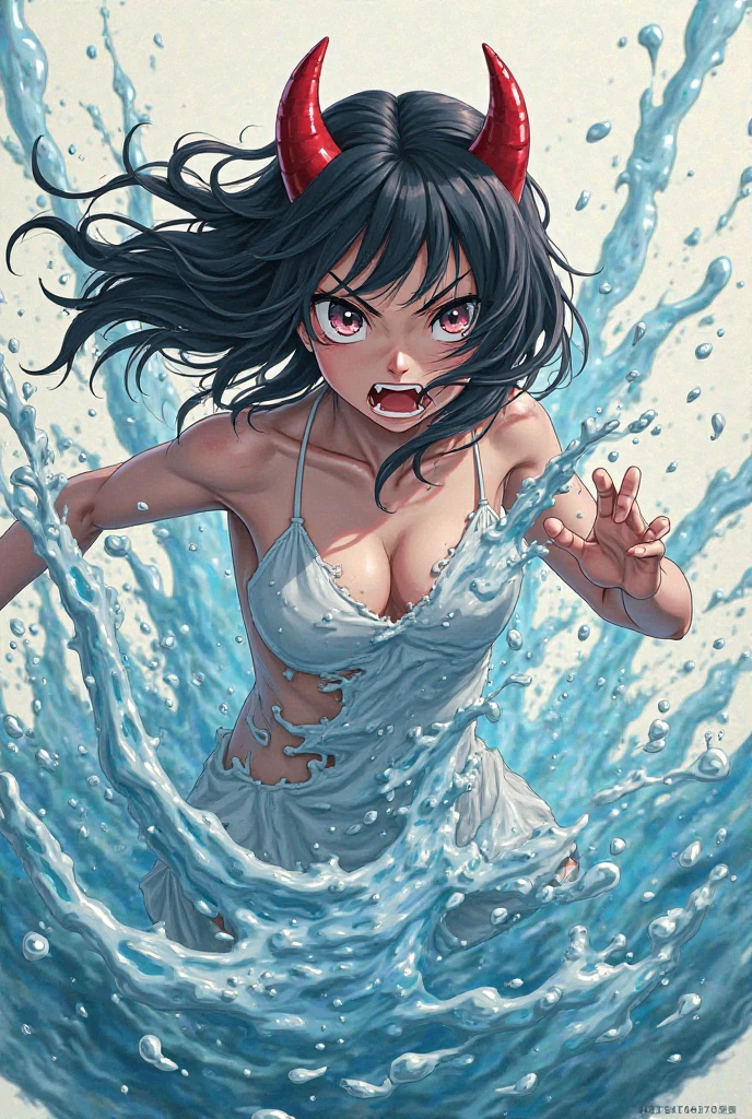 A fish with a pussy doing ahegao