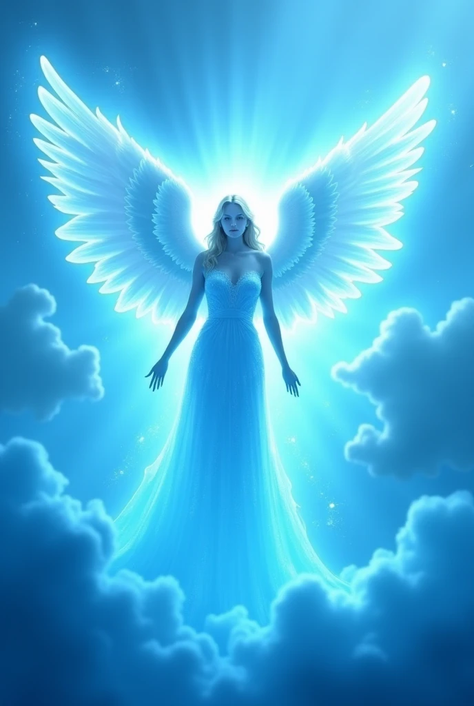 4-winged angel with a blue aura