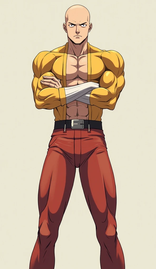 Furry, Anthro, solo, Hypno, Male, (((muscular body, massive thighs, massive male pectorals, fluffy neck, yellow skin, wearing black t-shirt, wearing grey sweatpants))), ((((massive biceps, hands behind head)))), ((((((massive bulky torso, wide-eyed, head tilted, facing viewer)))))), naked, black/yellow spraypainted background, by buta99, by zackary911, by bebebebebe, (((digital painting)))
