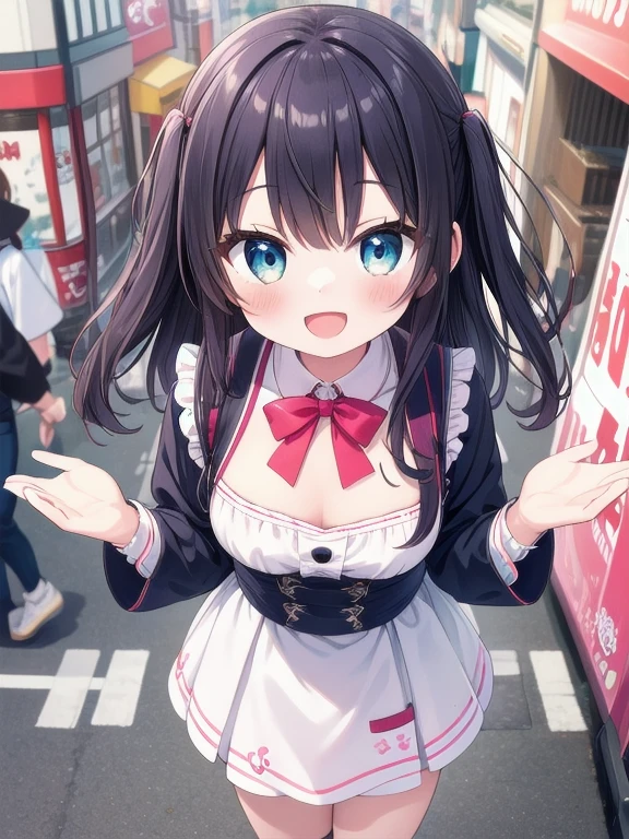 Very Detailed, abusseur dress, ultra-highres, super detailed, best quality,
1 girl, Alone, Nice hands, perfect hands with ,
break
(Harajuku style coordination),
happy smile, laughs, open mouth
break
hands behind body, from above, cowboy shooting, looking at viewer
break
slender, cute, perfect symmetrical face, super cute girl, super cute face, super detailed目, Ultra-detailed hair, super cute, ultra beautiful
break
in harajuku, Shibuya, Tokyo , street, crowd, cityscape,
(:-0.7)
break