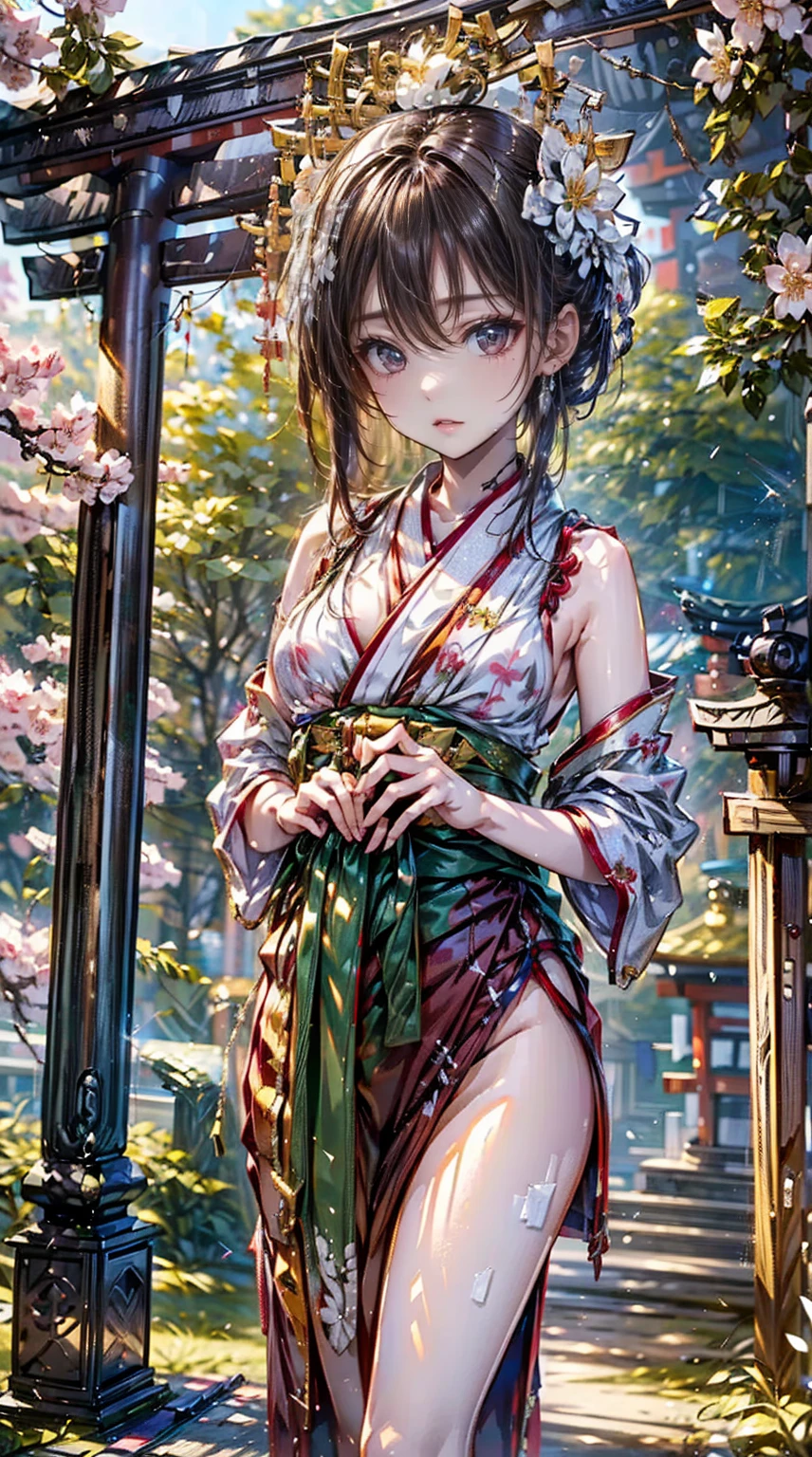 One girl,full bodyesbian, torn cloth, Open legs, hand behind head, Underarms, , Tears, Humiliated, 浴室,Long hair,Heart-shaped pupils, Torn clothes, ball gagged, upper legs,Pathetic,exhibitionism,Clothes open,breasts out
