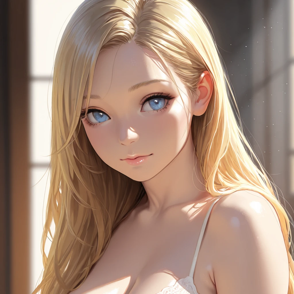 ((work of art)), ((best qualityer)), (detailded), perfect, alone, gorgeous woman, Delicious lips, hair blonde, sexly, hot body.