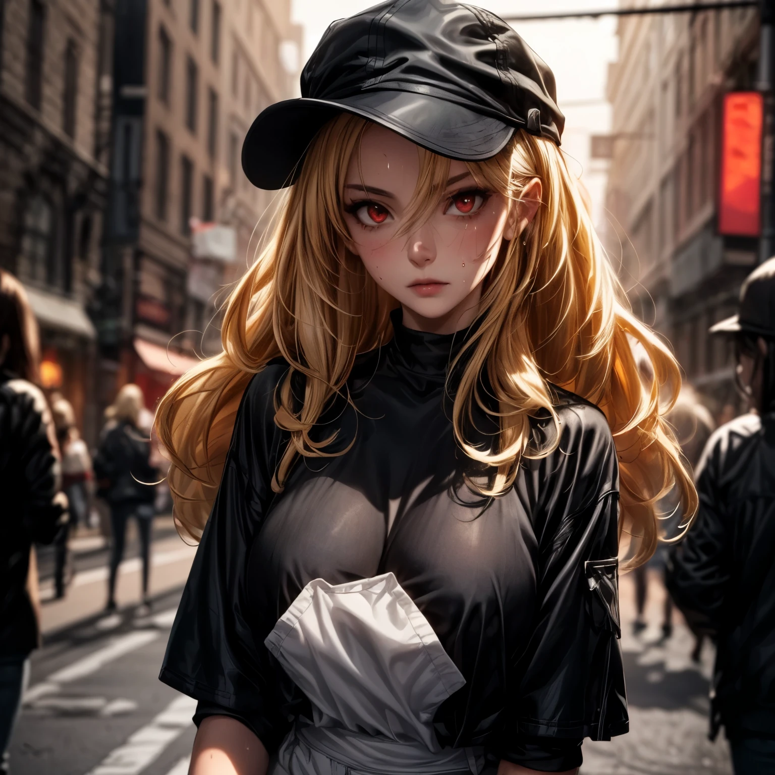 (Girl in ((Yellow)) Pikachu hood), (naked hoodie, hood loosely open) . masterpiece 8K best quality, (RAW PhotoRealistic HyperRealism:1.37) Ultra-detailed, (Acutance:0.85), VolumetricLighting, Studio gray background with (Colorful Light particles, Blurred colorful Lights dazzling bokeH:1.28), { on knees | kneeling | legs spread | hands above head | (Overflowing Gigantic Cleavage;1.2) | (Golden ray illuminating face) | (Photon Particles:0.95) } . BREAK . (((Extremely detailed KAWAII face))), perfect anatomy, Childish, CaptivatingGaze, Elaborate detailed Eyes with (Sparkling Highlights:1.28), Beautifull Pupils, (Voluminous Long Eyelashes:0.88)、Glossy Lips, Rosy Cheeks, (Detailed Flawless FineSkin, Radiant PearlSkin with Transparency), Shiny SilkyHair . { (joyful expressions:1.28) | (:d) }, (Large eyes:-1) .