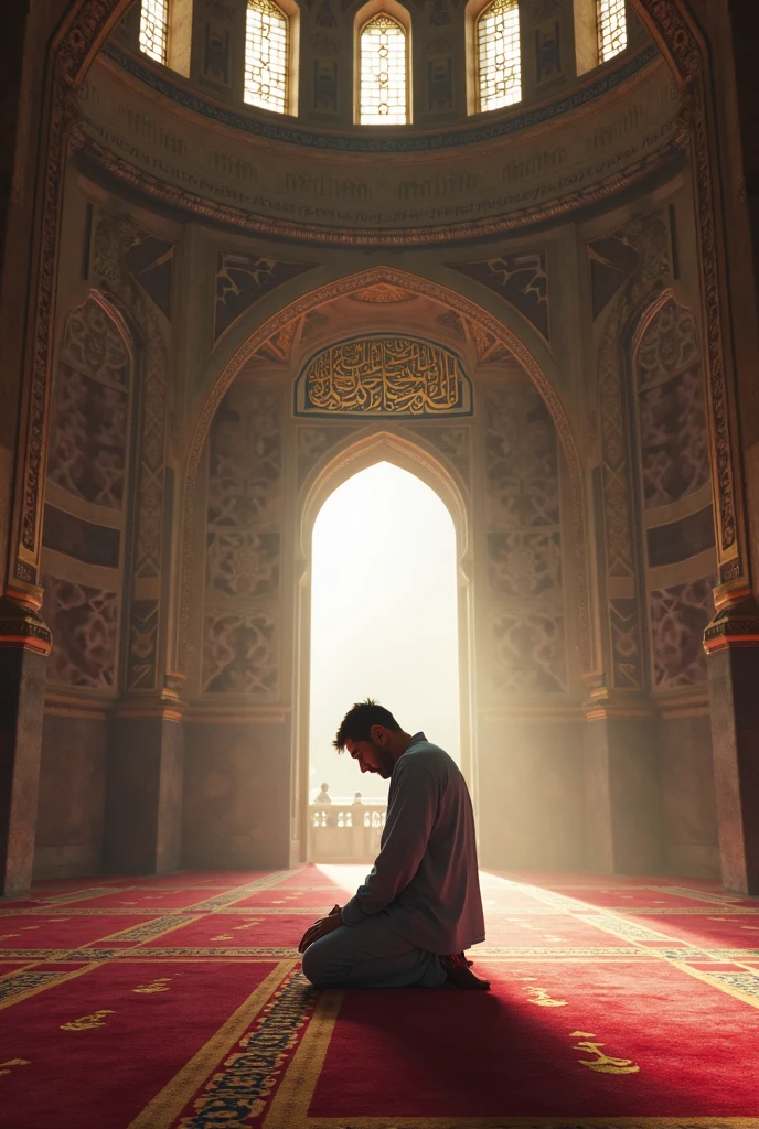 Eric Zemmour praying at the mosque