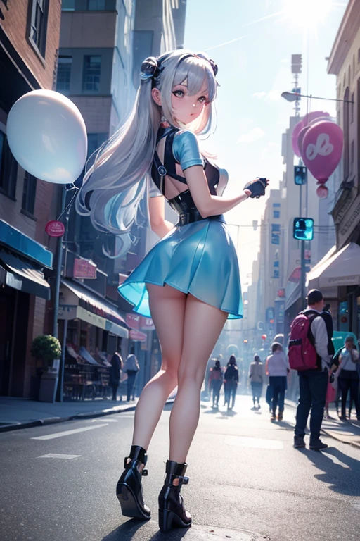 (best quality,4k,8k,highres,masterpiece:1.2),ultra-detailed, College Girl walking around college campus, strutting her stuff, Smiling and laughing, Flirting with the viewer, HDR, 8k, absurdres, cinestill 800, sharp focus, add_detail:3 (solo woman) anime