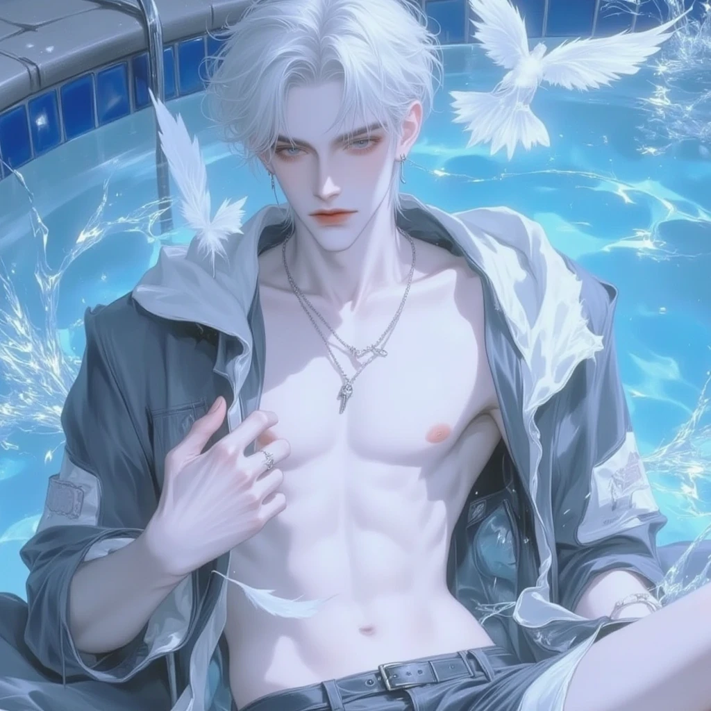 top Quority,Ultra-clear resolution,Clear eyes,plain face,s the perfect face,White skin,Perfect chest,with perfect legs,a color,Random environment