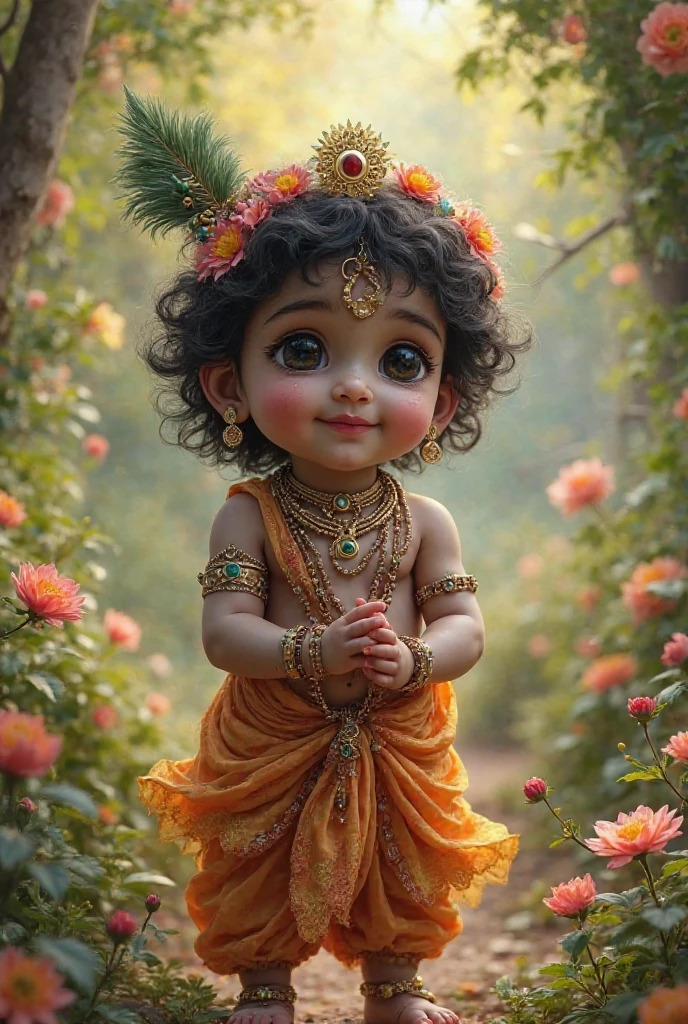 little Krishna eat curb