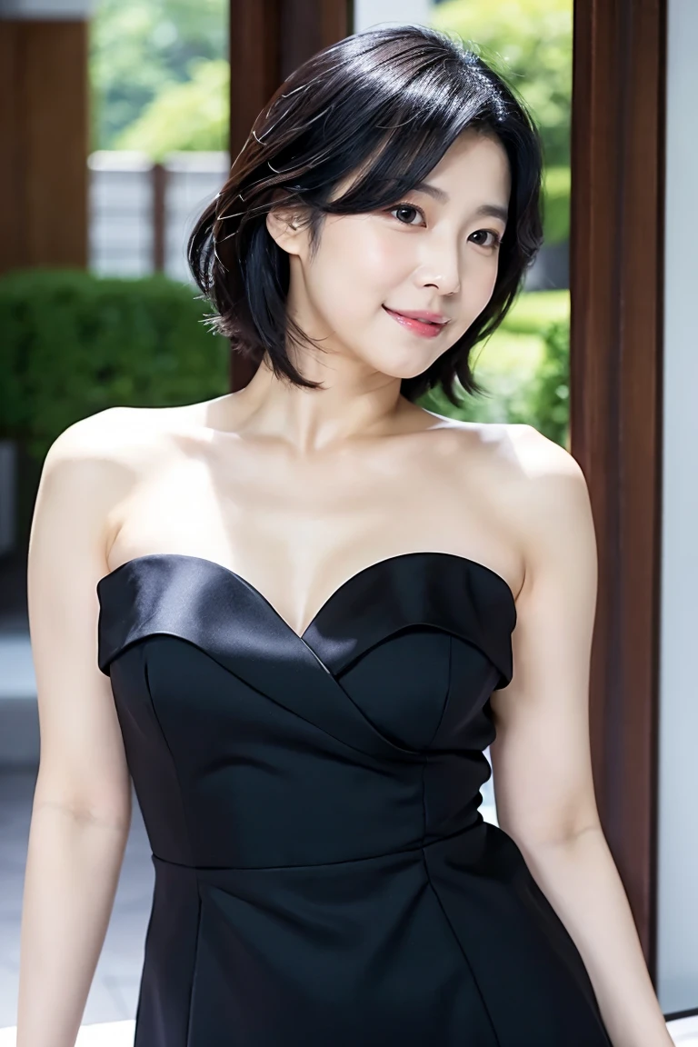((Open anal)), obscene body, high quality, realistic photo image, 45 years old, Japan woman, neat and clean wife, housewife, natural and realistic eyes, beautiful black hair, thin makeup, beautiful lighting, golden ratio composition, smile, nude, indoors, blurred background, realistic photo image, Japan woman, pure Japan face