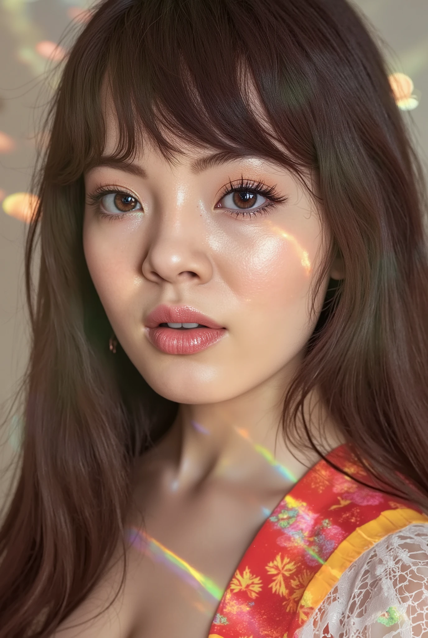A Japanese woman, brunette, light brown eyes, teacher, walking through the school, full body art, hyper realistic, teacher, blouse, long skirt, straight long hair, (best quality,4k,8k,highres,masterpiece:1.2),ultra-detailed,(realistic,photorealistic,photo-realistic:1.37),detailed facial features,highly detailed face,intricate details,exquisite details,extremely detailed eyes and face,longeyelashes,extremely detailed skin,vivid colors,studio lighting,sharp focus,physically-based rendering,professional,cinematic lighting,elegant pose