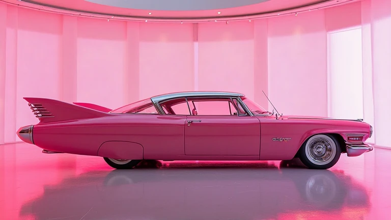 2025 ( Polara (1960-1973)) in (Pink ) colour  in standing in showroom The SideView