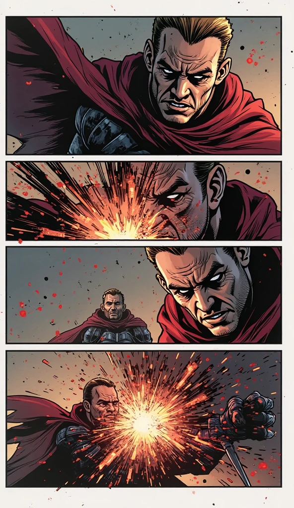 I would like a comic page with lots of interactions like boom!