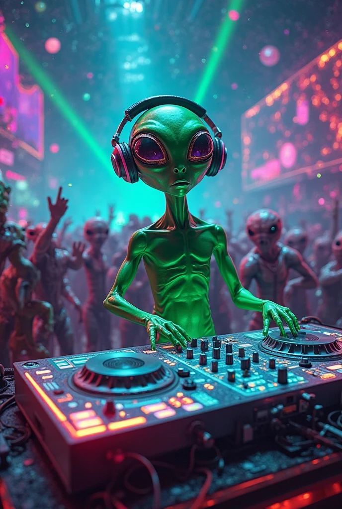 the same image, but with the two ETs with DJ headphones.
