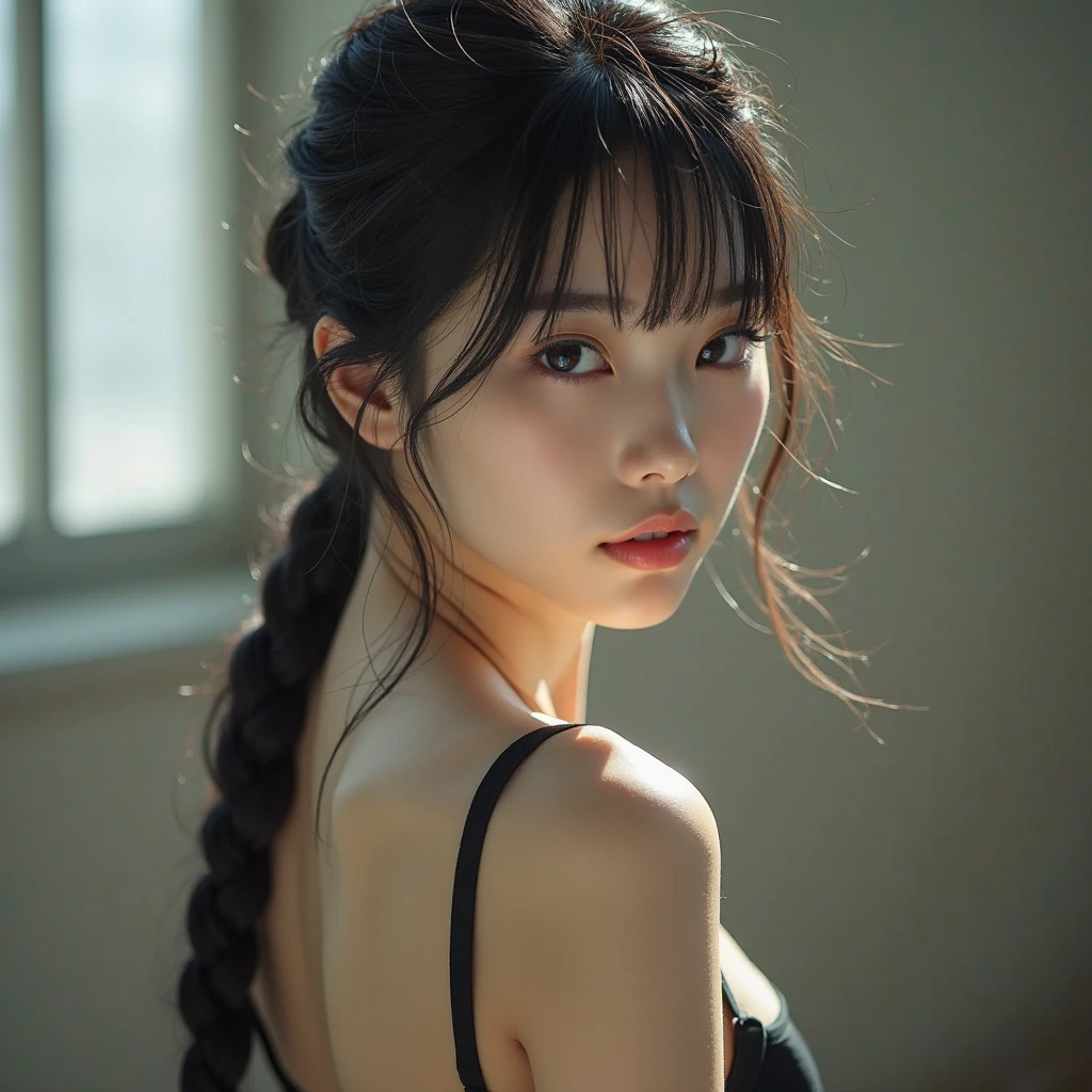 Character FeaturesHairstyle：Long black hair ponytail sex：Brave girl bangs：Bangs Accessories：猫の耳衣装騎士の鎧視点・アングルフロントビュー下からのアングル背景緑豊かな森太陽の光が差し込む木漏れ日季節・雰囲気summerの爽やかさサマーズ（summer）Light and shadowLight and shadow from sunlightOther elementsLegendJapanThe viewer follows the character&#39;s gaze
