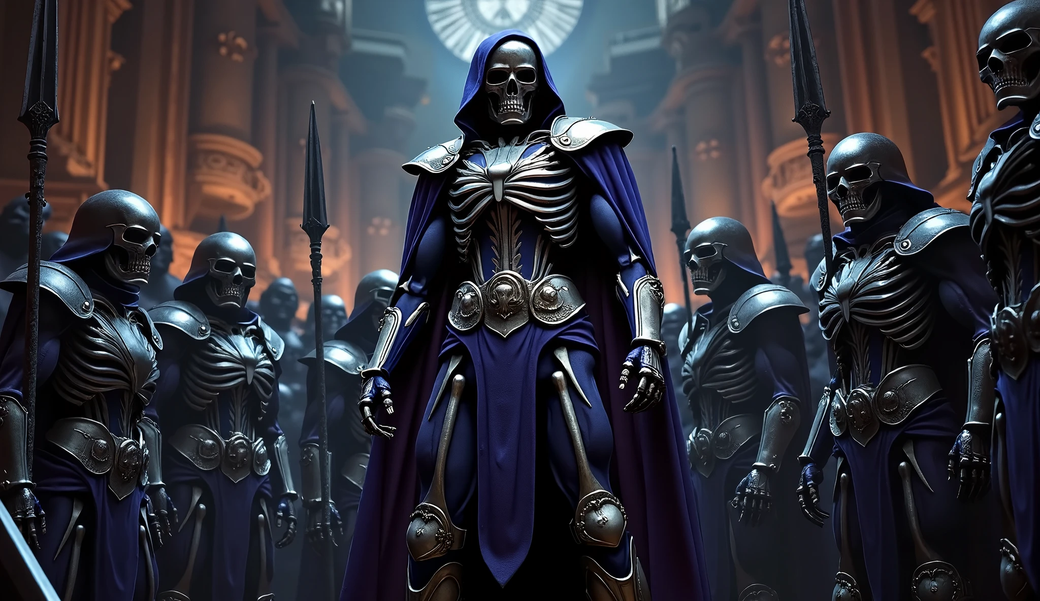 skeletor e seu exercito, realistic, photographic, photo, realistic