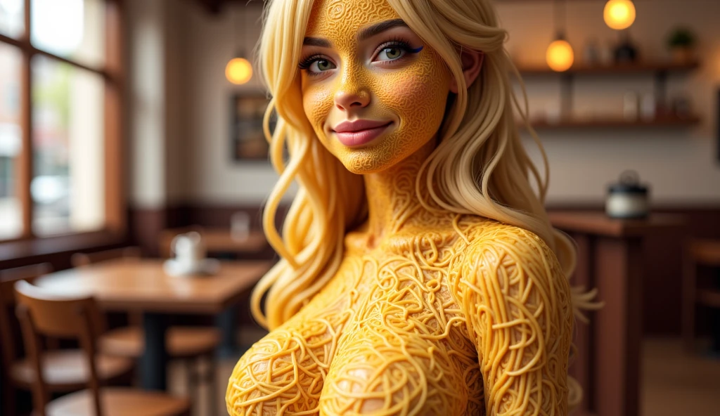 um close up de uma mulher em um top amarelo posando para uma foto, menina loira bonita, Deusa loira, sorriso bonito e sedutor, bonito e sorridente, uma loira linda, mulher amarela bonita, modelo muito bonito, sorriso enorme, mulher loira bonita, Sidnei Sweeney, blonde girl, menina atraente, alexa grace, sorriso sedutor, usando um top bonito, sorriso bonito, Modelo do Instagram, fotografia realista, fotografia, obra-prima, realista, Realismo, renderizado, Alto contraste, Arte Digital, fotográficorealista, trend in Artstation 8k HD, high definiton, circunstanciado, Realistic, detalhada, textura da pele, hiperdetalhada, Textura realista da pele, melhor qualidade, ultra high-resolution, (fotografia realista: 1.4), alta resolução, detalhada, fotografia crua, Crisp resolution, Nikon d850 filme, fotografia de stock 4, Kodak Portra 400 Camera F1 Lens.6, textura hiper realista, lighting dramatic, Unrealistic trend in Artstation Cinestill 800, RAW.