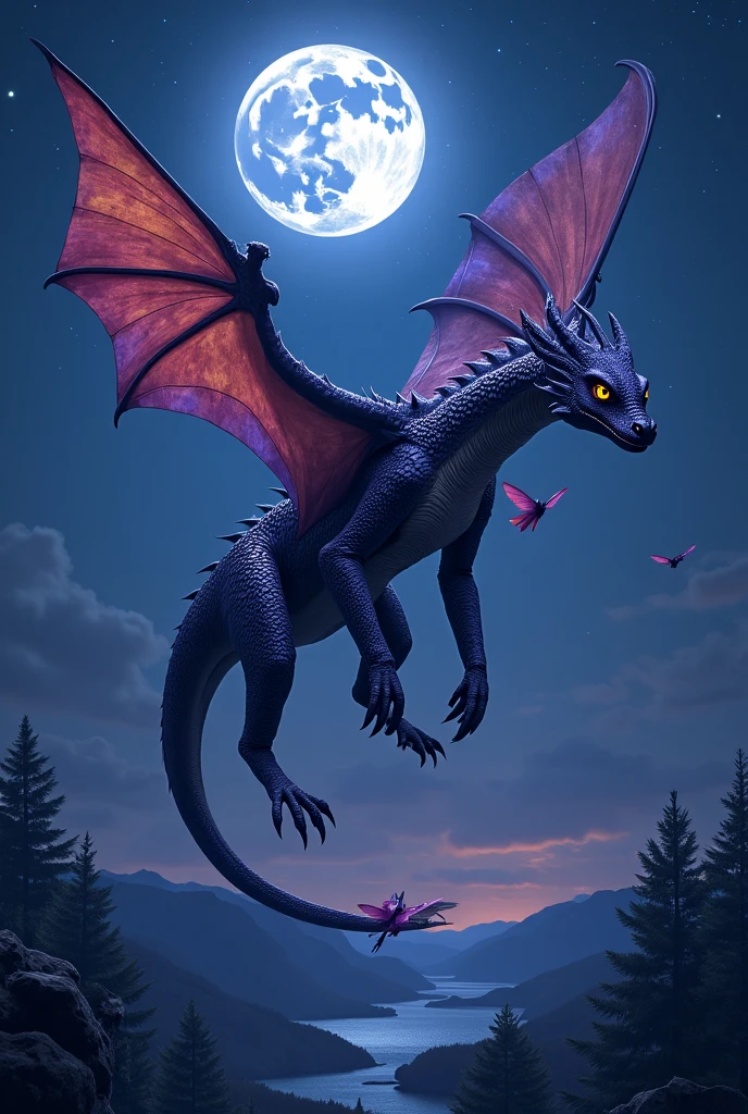 Purple and blue dragon standing on rock,The moon in the background, Very cute purple dragon, Majestic gothic dragon, Epic dragons, dragon art, Set against the backdrop of a dragon, a majestic gothic indian dragon, Extraterrestrial Dragon, Dragon in the background, Legendary Dragon, Green scale dragon, European Dragon, Detailed dragon, Crystal Dragon, dra the dragon, Storm Dragon, Black Dragon