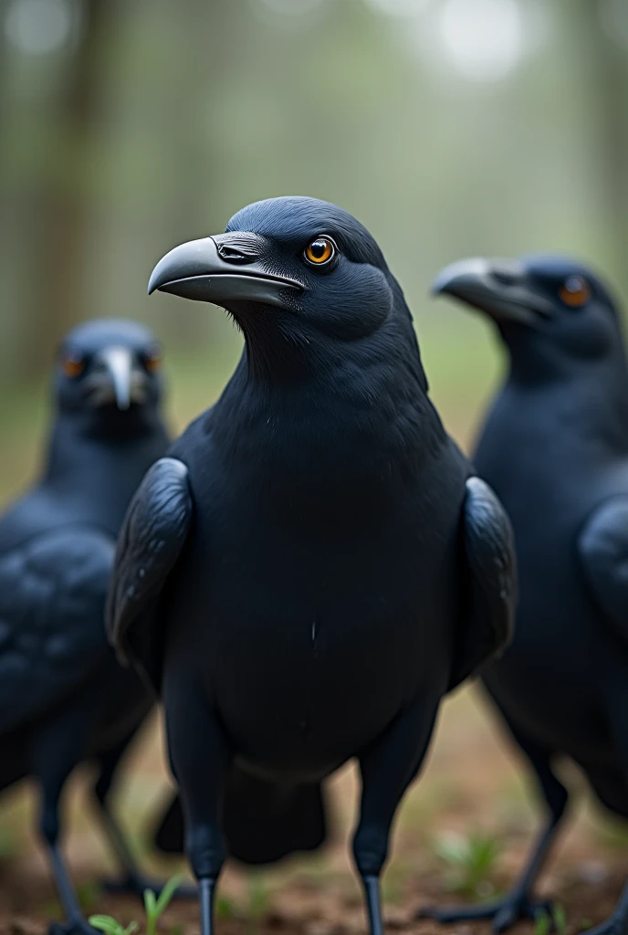 Featherless crows