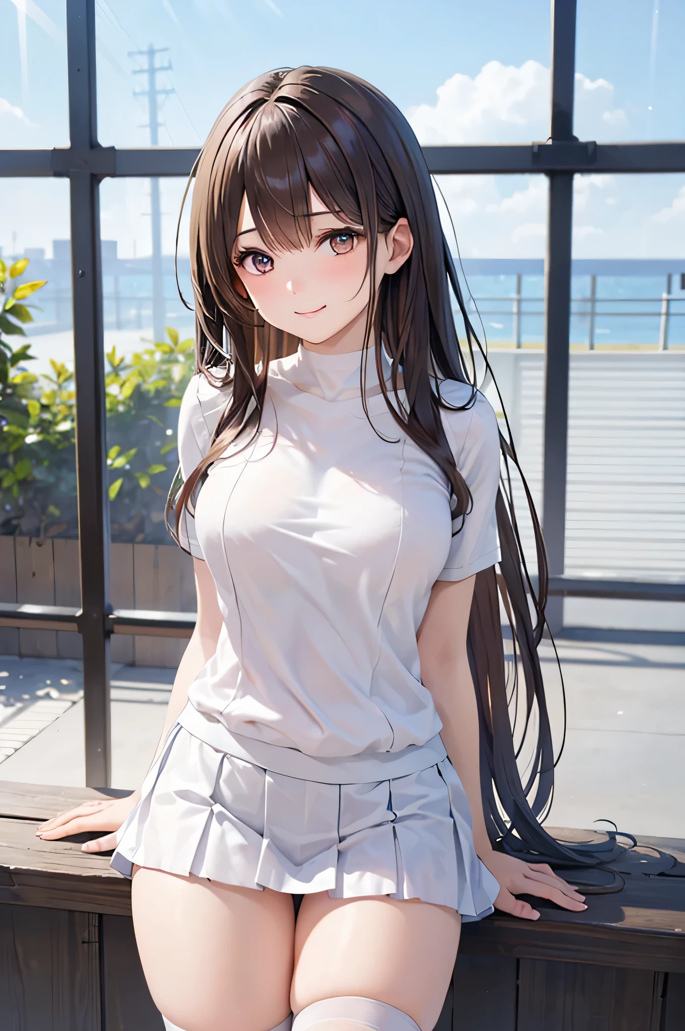 young woman、smile、Cool hairstyle、Blushing、masterpiece、High resolution、16k、Spring clothes in fresh colors、(Very close:1.5)、Explore the streets of Kyoto、(Depicting the upper body:1.5)