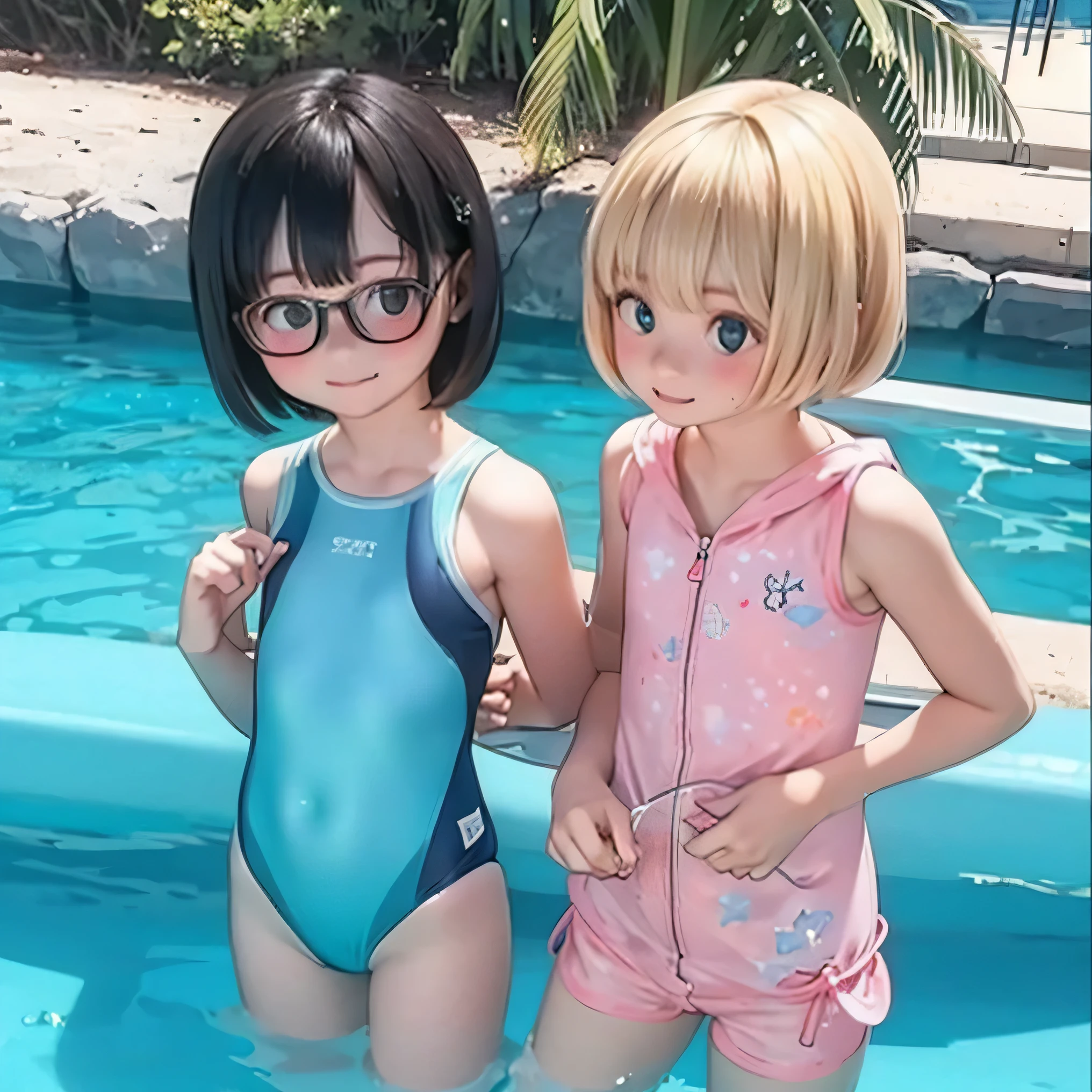(((( Let's wear a swimsuit in the summer heat)))) lit
Bob 、 : : what are the tightest glasses ??, Feint Heart Girls