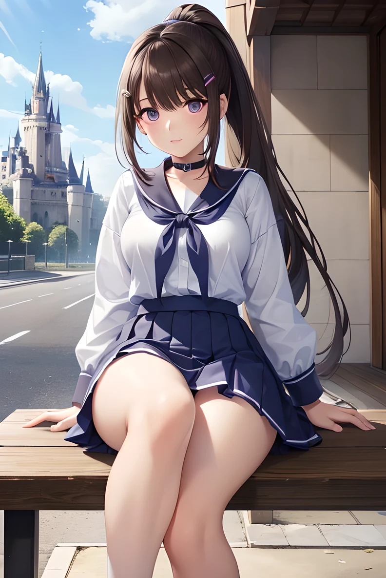 anime - style image of a woman in a white bra top and panties, seductive anime girl, marin kitagawa fanart, makoto shinka, rin, small curvy , anime best girl, sexy pose, smooth anime cg art, asuka suit under clothes!, cushart krenz key art feminine, ayaka genshin impact, zerochan art, white panties,cameltoe,full body,white pantyhose,squatting,pantyshot,å©•ä¸,1girl,star earrings,solo, black hair,braid,medium hair,bangs,bright pupils,brown eyes,hair between eyes,white pupils, inoue takina
metal collar,neck ribbon,white shirt,black ribbon,center frills,corset dress,blue dress,long sleeves,frilled skirt,medium breasts,collarbone,smile, blush,
mary janes,outdoors,grass,wind,wind lift,falling leaves,, Exquisite visuals, high-definition,masterpiece,best quality,, 16yo,Young female,Beautiful Fingers,Beautiful long legs,Beautiful body,Beautiful Nose,Beautiful character design, perfect eyes, perfect face,expressive eyes,
official art,extremely detailed CG unity 8k wallpaper, perfect lighting,Colorful, Bright_Front_face_Lighting,shiny skin,
(masterpiece:1.0),(best_quality:1.0), ultra high res,4K,ultra-detailed, (One lady)、(masterpiece)、(best qualtiy)、(ultra-detailliert)、(a high chroma)、(CG Illustration)、((Full Angle))、Female, 16 years old、Delicate beautiful face、(red blush)、(Wavy long hair、Dark blonde hair)、(dishevled hair)、((Shoulder top))、See-through clothes:1.3、((Black stockings))、(Pink Lace Panties)、(Dark blue pleated skirt)、(teats)、breasts of medium size,、((turned around))、(Woman sitting on the floor)、The best lighting、simple background
photography, 8K, HDR, highres, absurdres:1.2, Kodak portra 400, film grain, blurry background, bokeh:1.2, lens flare, (vibrant_color:1.2), (beautiful_face:1.5),(narrow_waist), ,NSFW,