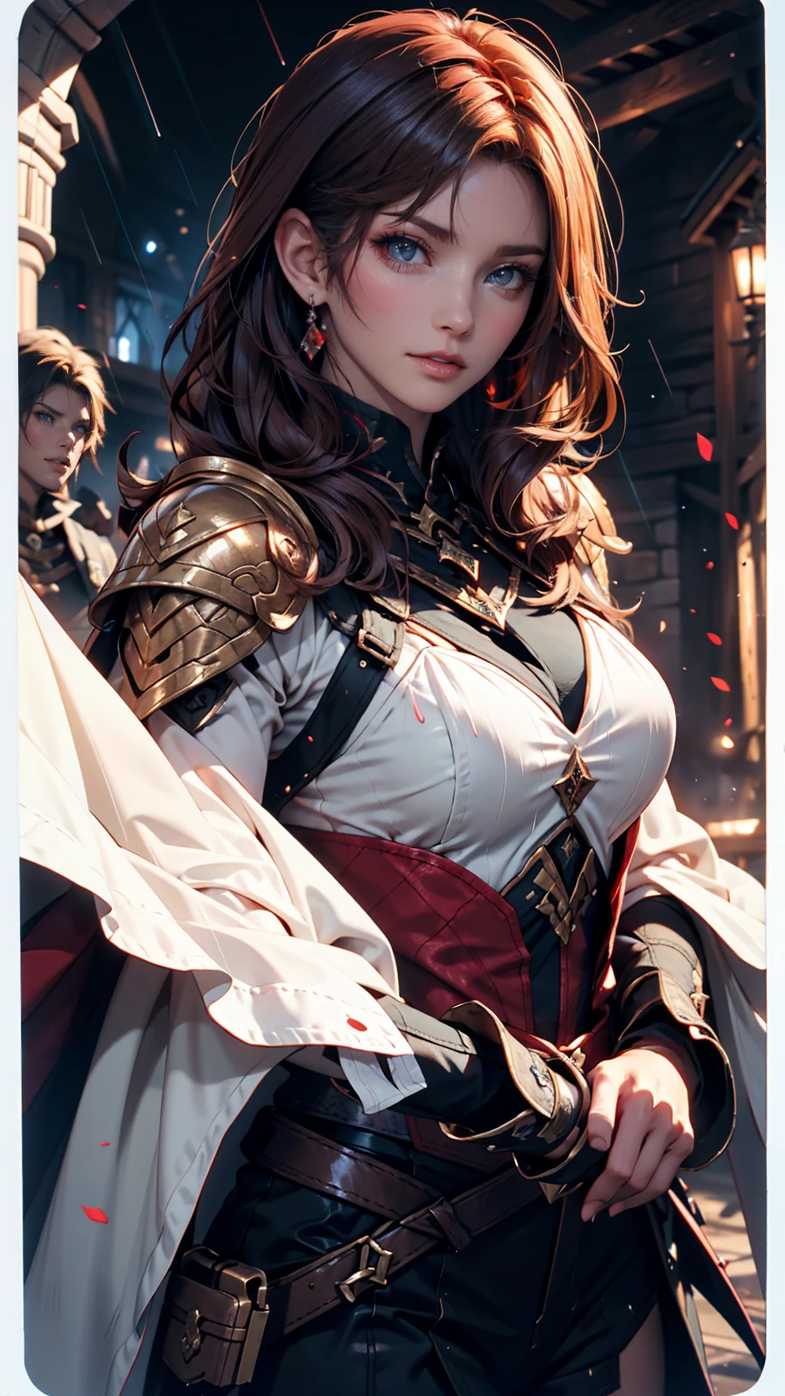 (Highest quality),  Detailed Background, Oriental nobility,Warrior Girl,Martial Arts,has a halberd,They are, Monster Army