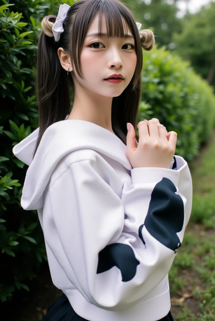 Photo quality,Masterpiece,Realistic,(12 year old cute Japanese girl:1.9),(Detailed young face:1.9),(Very embarrassed look:1.9),(Thin legs:1.9),(Posing as a gravure idol,Wear cute winter clothes:1.9),(Posing to seduce men in the park,Inner thigh visible:1.9),((Droopy eyes:1.9)),((Body type of a 12 year old girl,Small Tits:1.9)),(Cute hairstyle for high school girls:1.9),((Skinny Legs)),Very pale skin,Show your forehead,Detailed body,Detailed hands,No makeup
