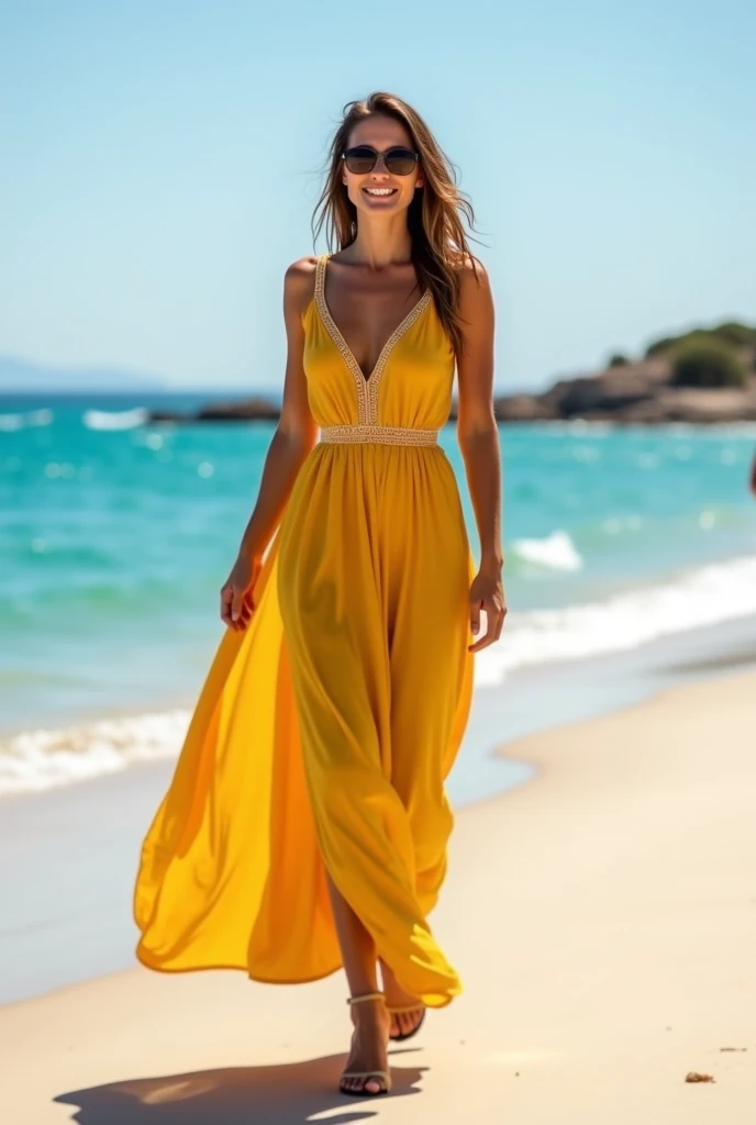 Calidad de imagen superior, 8k, Un primer plano de una mujer con un vestido amarillo en una playa, Joven muy hermosa, Hermosa mujer mexicana, Hermosa chica modelo, Hermosa modelo de chica, Hermosa modelo femenina, Hermosa mujer amarilla, Mujer atractiva, Violeta Myers, Belleza asombrosa, chica atractiva, Atractivo y hermoso, Hermosa cara latina, Una hermosa joven, Retrato Sophie Mudd, Hermosa joven modelo de fondo de piscina