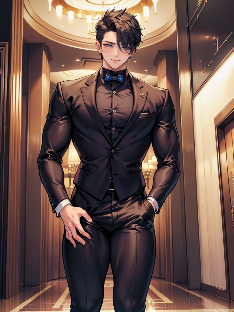 Kpop,muscle,shiny suit 18cm,sit down,handsome