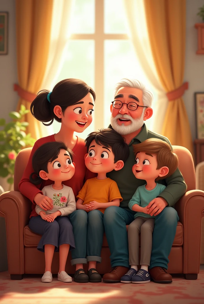 Image prompt: Alex family and friends helping him after his fall, with encouraging smiles and comforting gestures.