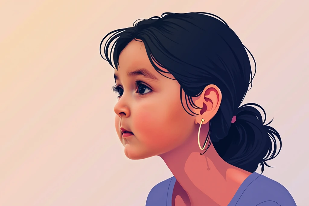Uma menina brasileira morena, 10 anos, segurando uma tartaruga, Anatomia humana perfeita, Children's art style with simple strokes and primary colors, pintura digital bonita, Arte complexa, 8k, pintura digital de alta qualidade, detalhes intrincados, Perfect lighting and shadows